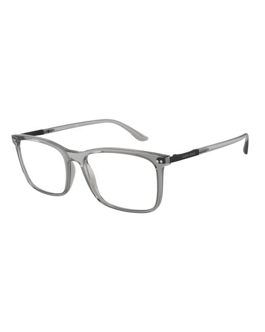 Giorgio Armani Black Ar7122 5948 Optical Frames Nylon Transparent Squared Normal for men