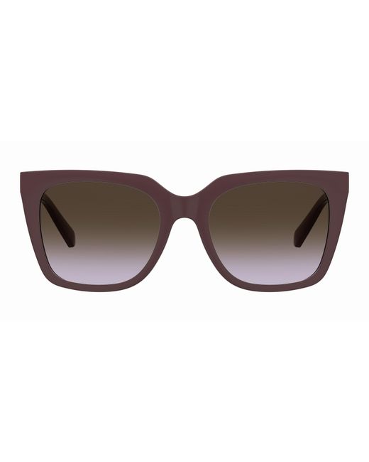 Moschino Black Mol055/Cs 0T7/Qr Sunglasses Plastic Squared Normal Shaded