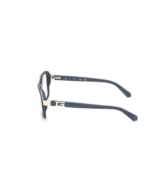 Guess Black Gu50138 020 Optical Frames Acetate Squared Normal for men