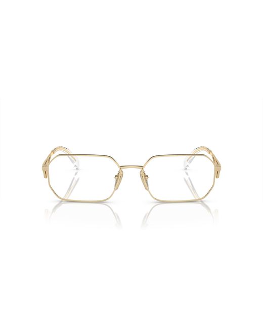 Prada Black Pr A53V Zvn1O1 Optical Frames Metal Geometric Normal