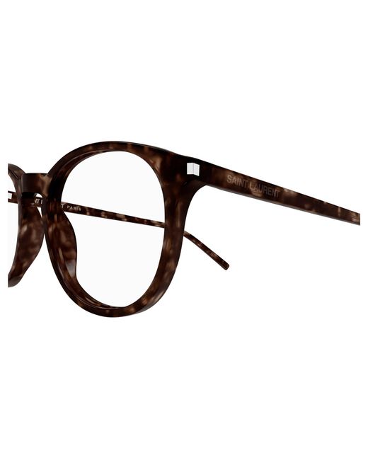 Saint Laurent Black Sl 106 018 Optical Frames Acetate Transparent Round