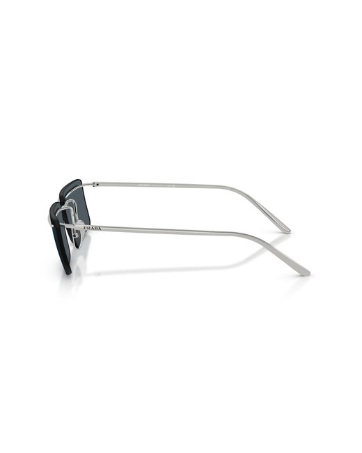 Prada Black Pr C53S 1Bc70B Sunglasses Metal Squared Normal for men