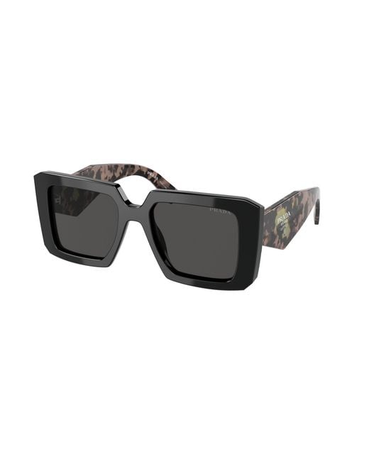 Prada Black Pr 23Ys 1Ab5S0 Sunglasses Acetate Squared Normal