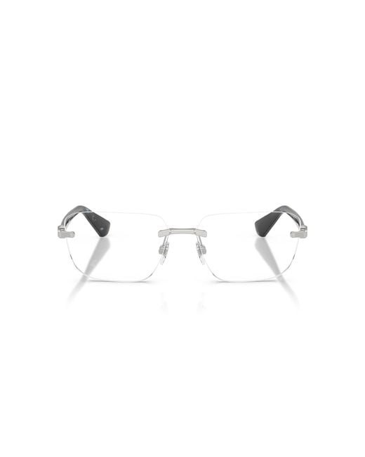 Burberry Black Be1392 1005 Optical Frames Metal Squared Normal for men