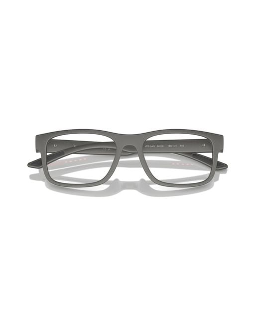 Prada Linea Rossa Black Ps 04Qv 16X1O1 Optical Frames Injected Squared Normal for men