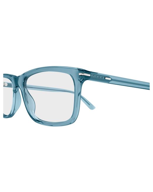 Gucci Black Gg1447O 010 Optical Frames Acetate Transparent Squared for men