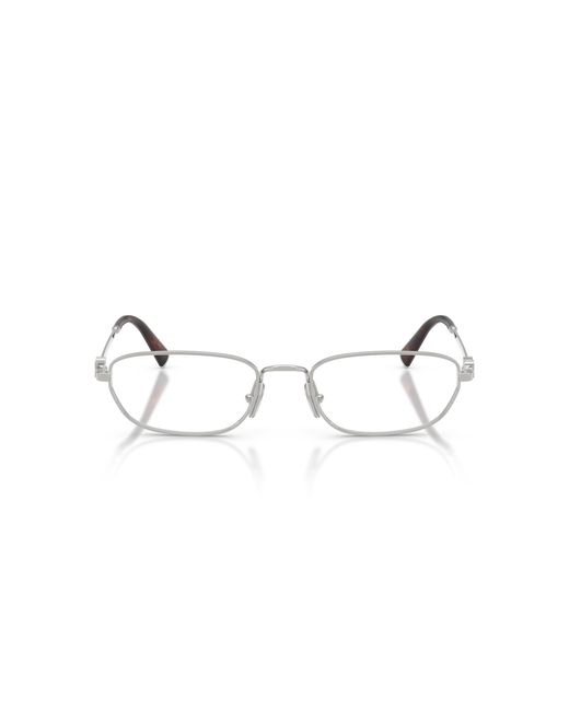 Miu Miu Black Mu 52Zv 1Bc1O1 Optical Frames Metal Transparent Geometric Normal