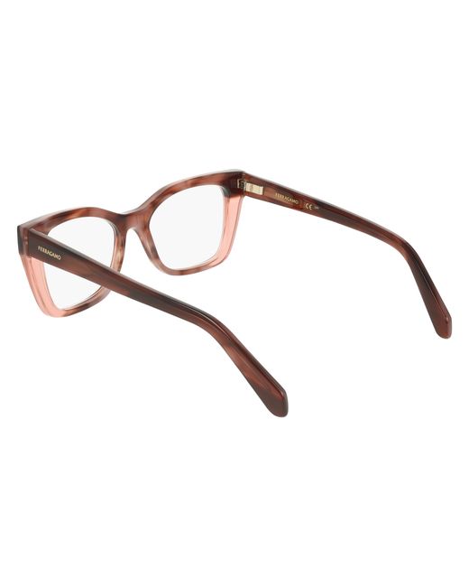 Ferragamo Black Sf3052 243 Optical Frames Acetate Squared Normal