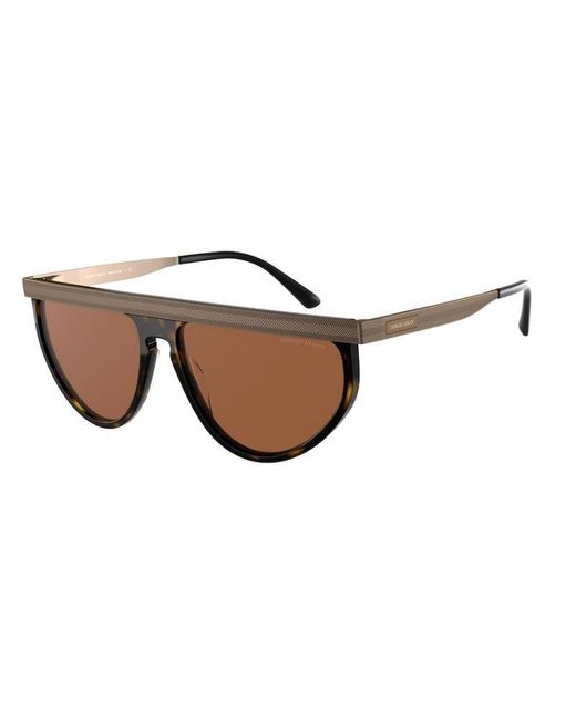 Giorgio Armani Black Ar6117 300673 Sunglasses Metal Round for men
