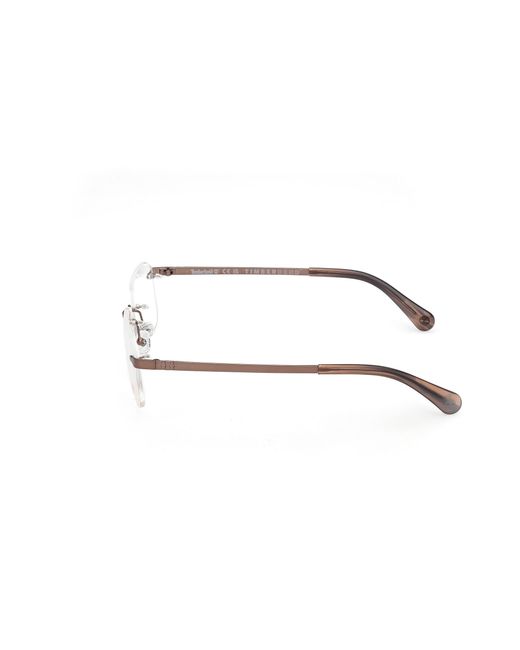 Timberland Black Tb50090 049 Optical Frames Metal Squared Normal for men