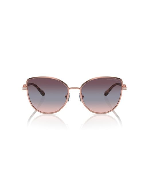 Michael Kors Black Mk1144B Catalonia 11080J Sunglasses Metal Cat Eye Normal Shaded