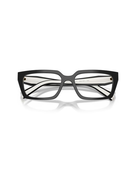 Prada Black Pr D05V 20G1O1 Optical Frames Acetate Transparent Squared Normal