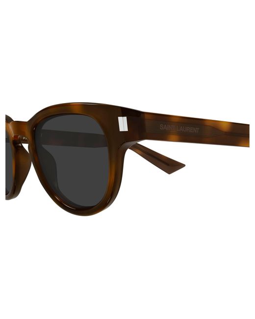 Saint Laurent Black Sl 876 003 Sunglasses Acetate Round for men
