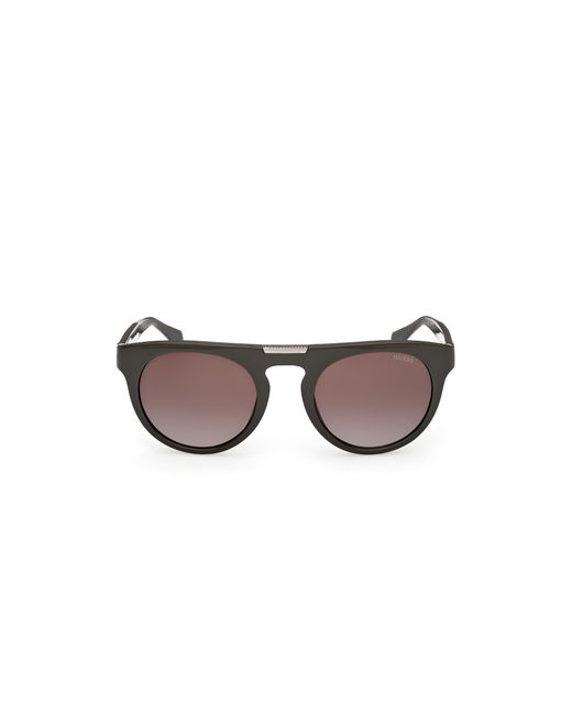 Guess Black Gu00275 96F Sunglasses Injected Round Normal for men