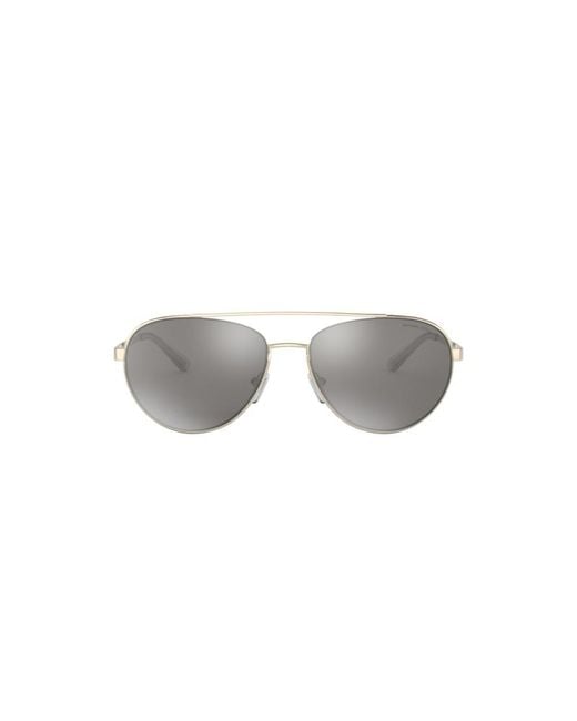 Michael Kors Gray Mk1071 10146G Sunglasses Metal Pilot Mirrored