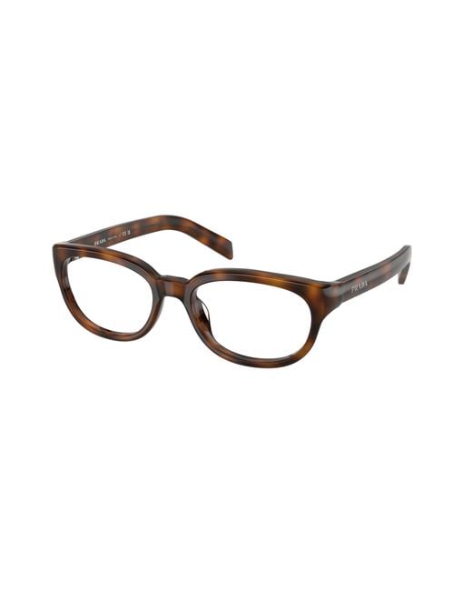 Prada Black Pr D03Vu 20D1O1 Optical Frames Acetate Transparent Pantos Normal