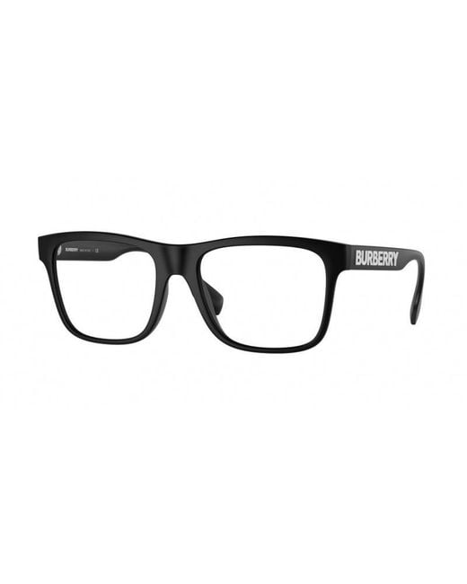 Burberry Black Be2353 Carter 3464 Optical Frames Nylon Transparent Squared Normal for men