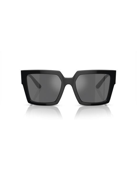 Dolce & Gabbana Black Dg4446B 501/6G Sunglasses Acetate Squared Mirrored