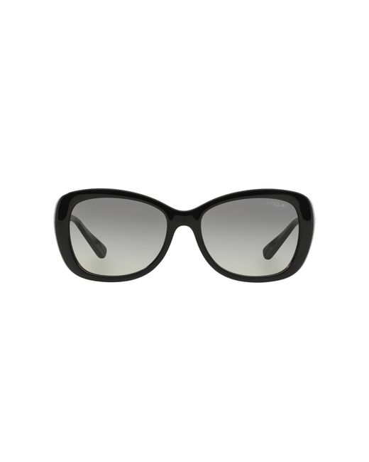 Vogue Eyewear Black Vo2943Sb W44/11 Sunglasses Injected Butterfly Normal Shaded