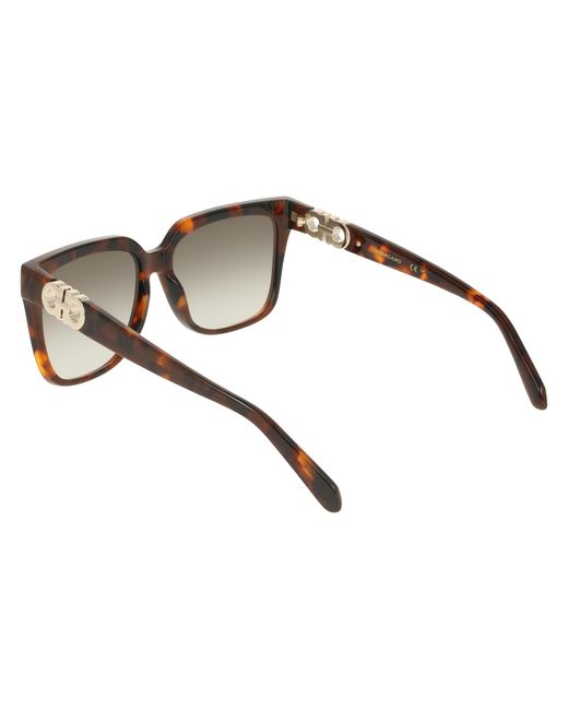 Ferragamo Black Sf2109S 240 Sunglasses Acetate Squared Normal