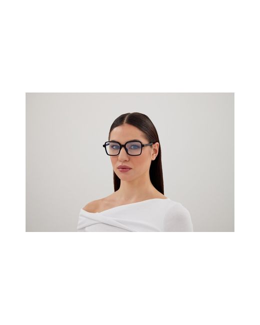 Saint Laurent Black Sl M139 002 Optical Frames Acetate Transparent Squared