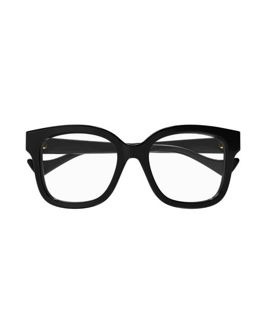 Gucci Black Gg1258O 004 Optical Frames Plastic Squared