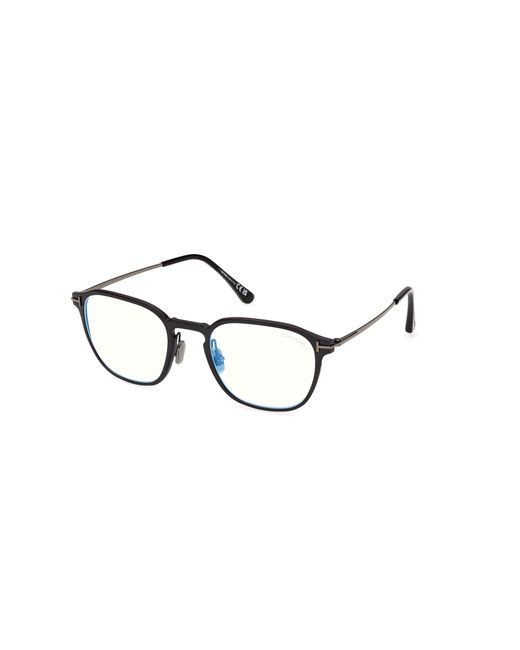 Tom Ford Black Ft6087-B 005 Optical Frames Metal Squared Normal for men
