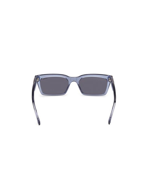 Guess Black Gu00300 90A Sunglasses Injected Smoke Squared Normal for men