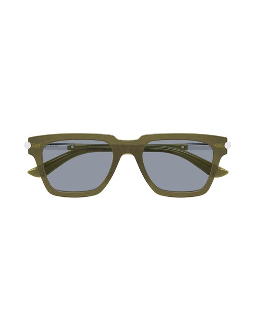 McQueen Black Am0519S 004 Sunglasses Acetate Light Squared for men
