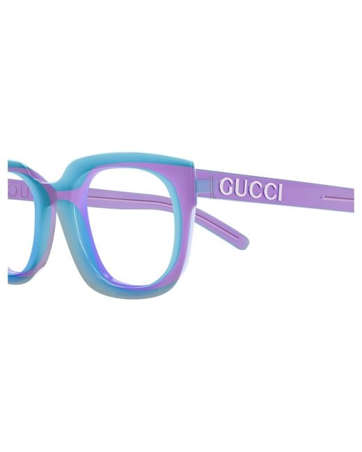 Gucci Black Gg1721O 003 Optical Frames Injected Transparent Squared