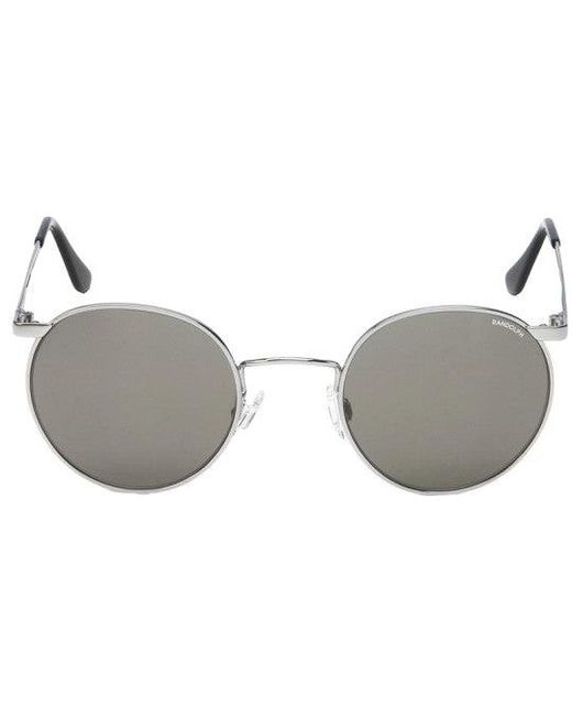 Randolph Engineering Metallic P3020 Bright Chrome Outlet Sunglasses Metal Round Normal