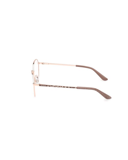 Guess Black Gu50169 028 Optical Frames Metal Round Normal