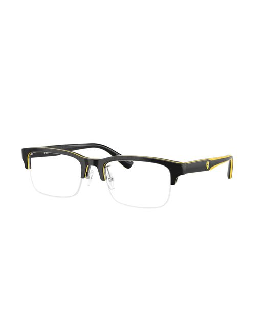 FERRARI SCUDERIA Black Fz8028 762 Optical Frames Acetate Transparent Pillow Normal