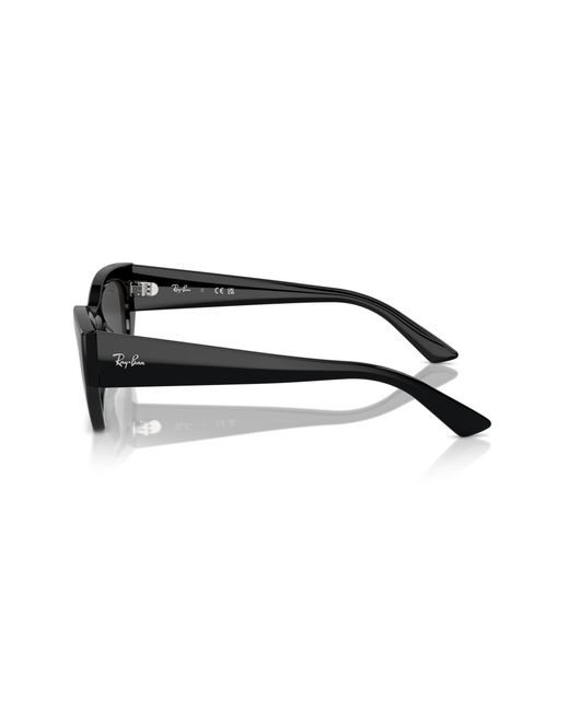 Ray-Ban Black Rb4430f Zena Low Bridge Fit Sunglasses