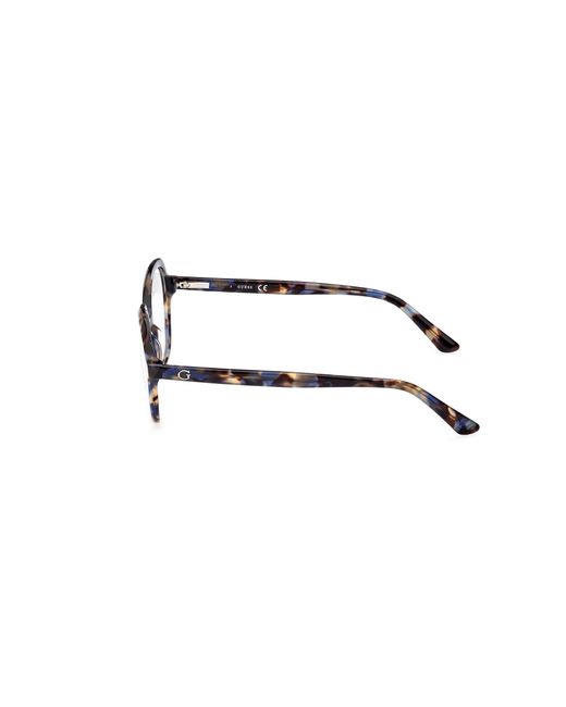 Guess Black Gu8271 092 Optical Frames Acetate Round Normal