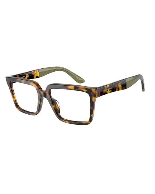 Giorgio Armani Black Ar7230U L5092 Optical Frames Acetate Geometric for men