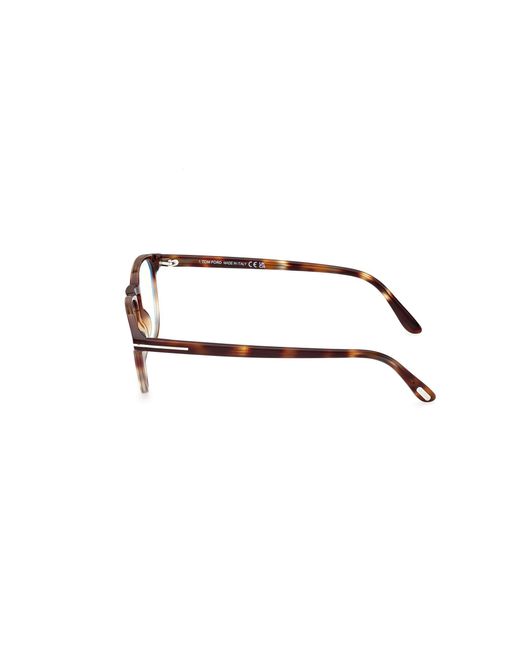 Tom Ford Black Ft5899-B 055 Optical Frames Acetate Squared Normal for men
