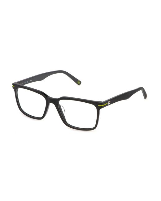 Fila Black Vfi872 0V30 Optical Frames Acetate Squared for men