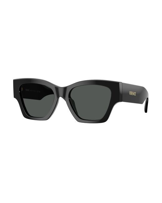 Versace Black Ve4492U Gb1/87 Sunglasses Acetate Squared Normal