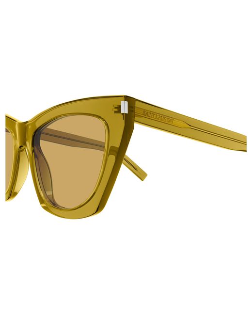 Saint Laurent Black Sl 214 Kate 037 Sunglasses Acetate Cat Eye