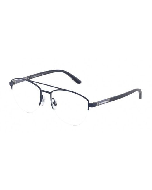 Emporio Armani Black Ea1119 3018 Optical Frames Metal Geometric for men