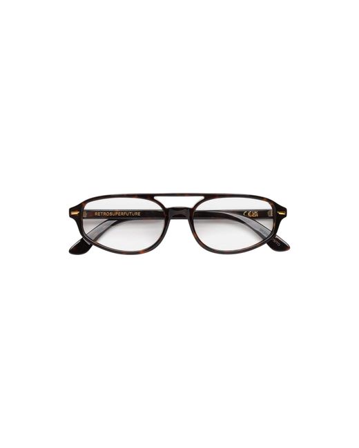 Retrosuperfuture Black 8K8 Numero 153 3627 Optical Frames Acetate Pilot