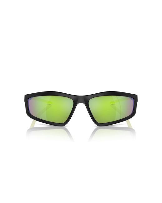 FERRARI SCUDERIA Green Fz6007U 504/8N Sunglasses Injected Geometric Normal Mirror for men