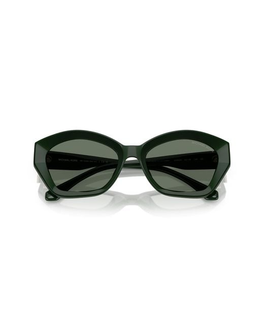 Michael Kors Green Mk2209U Bel Air 40063H Sunglasses Injected Geometric Normal