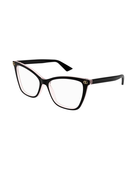 Gucci Black Gg1817O 003 Optical Frames Acetate Transparent Cat Eye