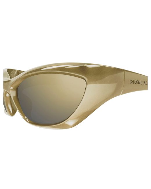 Balenciaga Black Bb0463S 002 Sunglasses Bio-Injected Bronze Geometric