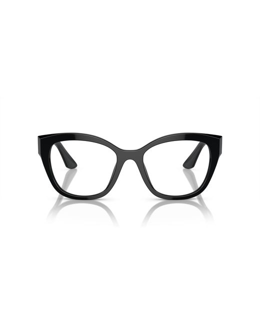 Miu Miu Black Mu 05Xv 1Ab1O1 Optical Frames Acetate Transparent Squared Normal
