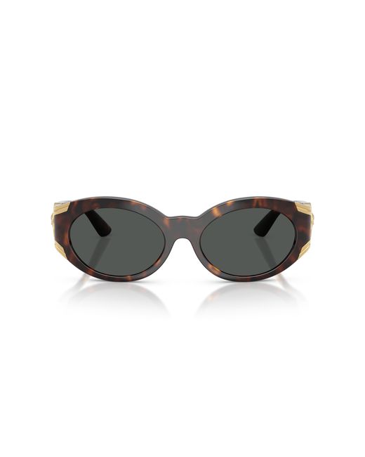 Versace Black Ve4503U 108/87 Sunglasses Injected Round Normal
