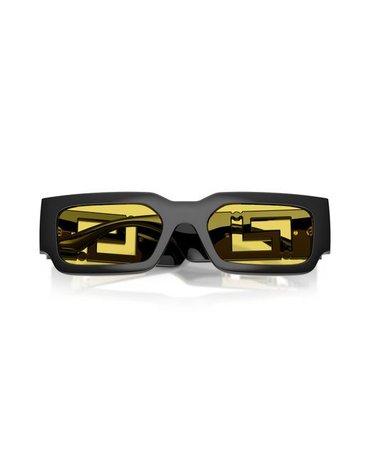 Versace Black Ve4506U Gb1/85 Sunglasses Injected Squared Normal for men