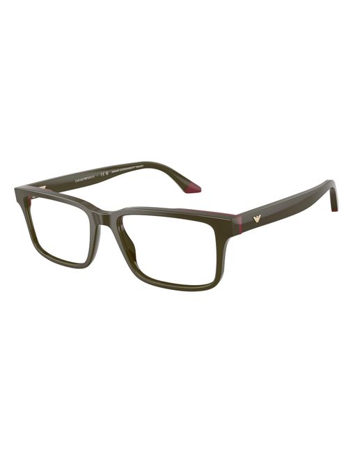 Emporio Armani Black Ea3269 6316 Optical Frames Acetate Squared Normal for men